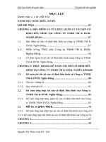 Chuyên đề tốt nghiệp  Hoàn thiện kế toán tài sản cố định hữu hình tại công ty TNHH Thương mại  Dịch vụ du lịch Nghĩa Hằng