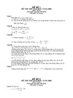 6 đề thi thử đại học môn toán có lời giải