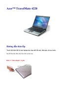 Hướng dẫn tháo lắp laptop Acer  TravelMate 4220