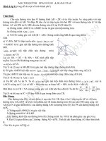 Hình đường tròn có lời giải hình học lớp 9