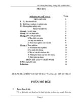 đề tài áp dụng phần mềm tô màu vào giảng dạy mĩ thuật