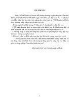 MỘT SỐ GIẢI PHÁP ĐỂ NÂNG CAO HIỆU QUẢ DẠY HỌC LỊCH SỬ Ở TRƯỜNG THCS