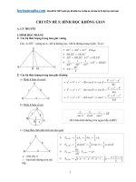Chuyên đề ôn thi hình học không gian 2015