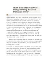 Phân tích nhân vật Việt trong Những đứa con trong gia đình