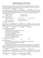 tài liệu luyện thi đại học môn hóa hay