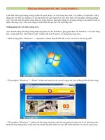 Tổng hợp những phím tắt 