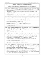 VIẾT PHƯƠNG TRÌNH MẶT PHẲNG trong tọa độ không gian