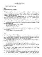 Bài tập đọc hiểu ngữ văn 12