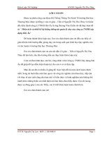 Phân tích và thiết kế hệ thống thông tin quản lý chợ của công ty TNHH xây dựng hải âu