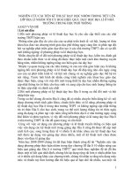 NGHIÊN CỨU CẢI TIẾN KĨ THUẬT DẠY HỌC NHÓM TRONG TIẾT LÊNLỚP ĐỊA LÍ NHẰM TỐI ƯU HOÁ HIỆU QUẢ DẠY HỌC ĐỊA LÍ Ở NHÀTRƯỜNG TRUNG HỌC PHỔ THÔNG