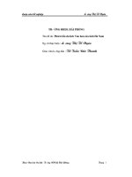 Khóa luận phát triển du lịch văn hoá của tỉnh hà nam