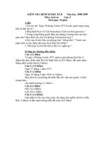 Đề kiểm tra cuối học kì 2 môn lịch sử