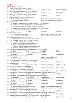 5 đề kiểm tra học kỳ 1 tiếng anh 12