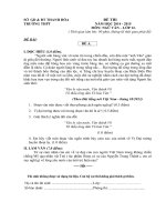 2 BỘ ĐỀ,đÁP ÁN VÀ ma trận KSKT môn Văn THPT QG 2015