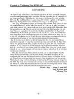 ĐỒ ÁN MÔN HỌC LƯỚI ĐIỆN CỦA THẦY NGUYỄN HOÀNG VIỆT