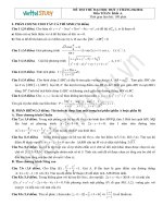 Đề thi thử đại học môn toán đợt 1 tháng 6 năm 2014