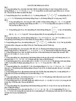 chuyên đề hình học giải tích ôn thi đại học