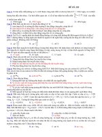 tuyển tập đề thi đại học môn lý 2015