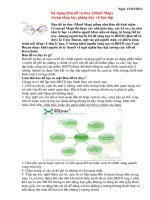 Sử dụng bản đồ tư duy trong Tiếng Anh(TLtháng4)