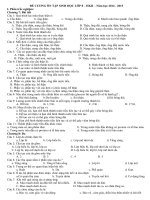 ĐỀ CƯƠNG ÔN TẬP SINH HỌC LỚP 8 – HKII