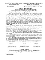 Thông báo thời gian địa điểm thi Tổng phụ trách và Tiếng trống đội huyện Thường Xuân năm 2011