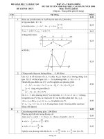 ĐÁP ÁN ĐỀ THI MÔN TOÁN ĐH KHỐI D_2008