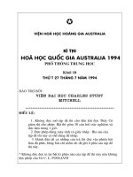 một số đề thi hóa học quốc gia australia 1994