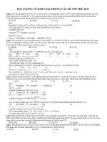 Đại cương kim loại ôn thi đại học