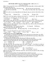 18 đề ôn HK1 MÔN VẬT LÝ 12