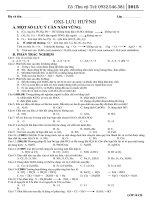 BÀI TẬP CHƯƠNG OXI-LƯU HUỲNH