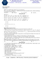 ĐỀ - GIẢI CHI TIÊT - BÌNH LUẬN đề thi thử hóa học hay