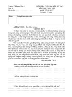 Đề kiểm tra lại môn tiếng Việt cuối năm