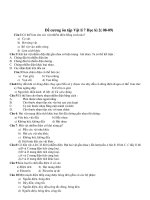 Đề cuơng ôn tập Vật lí 7 hk2