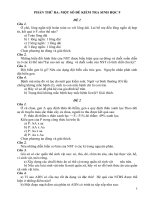 MỘT SỐ ĐỀ KIỂM TRA SINH HỌC 9