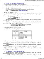 Các cấu trúc điều khiển trong javascript