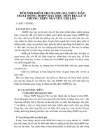 skkn đổi mới kiểm tra đánh giá thúc đẩy hoạt động đổi mới phương pháp dạy học môn địa lý ở trường thpt nguyễn thị lợi