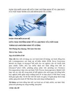 tạp chí kinh tế đối ngoại đề tài  PHÂN TÍCH MỐI QUAN HỆ GIỮA TĂNG TRƯỜNG KINH TẾ VÀ LẠM PHÁT CỦA VIỆT NAM THÔNG QUA MÔ HÌNH KINH TẾ LƯỢNG