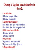 Bài giảng sinh học đại cương phần sự phân bào và sinh sản của sinh vật