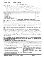 tài liệu ôn tập học sinh giỏi sinh học lớp 6