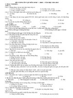 ĐỀ CƯƠNG ÔN TẬP MÔN SINH 7 – HKII