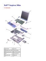 Hướng dẫn tháo lắp laptop Dell™ Inspiron 300m