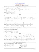 Bài tập+lời giải - Lũy thừa, mũ, logarit