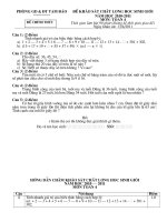 ĐỀ HSG HUYỆN TAM ĐẢO - TOÁN 4