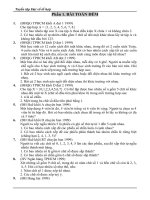 bài tập đại  Số Tổ Hợp-Nhị Thức Newtơn  CÓ ĐÁP ÁN