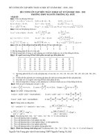 ĐỀ CƯƠNG ÔN TẬP MÔN TOÁN 10 HỌC KỲ II NĂM HỌC 2010 - 2011