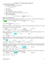 hóa hay và khó luyện thi đại học theo chuyên đề