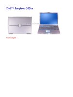 Hướng dẫn tháo lắp laptop Dell™ Inspiron 305m