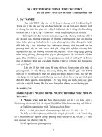 DẠY HỌC PHƯƠNG TRÌNH Ở TRƯỜNG THCS