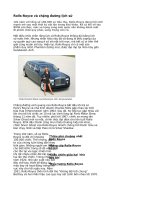 Rolls-Royce và chặng đường lịch sử