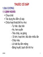 BÀI GIẢNG THUỐC CỐ SÁP
